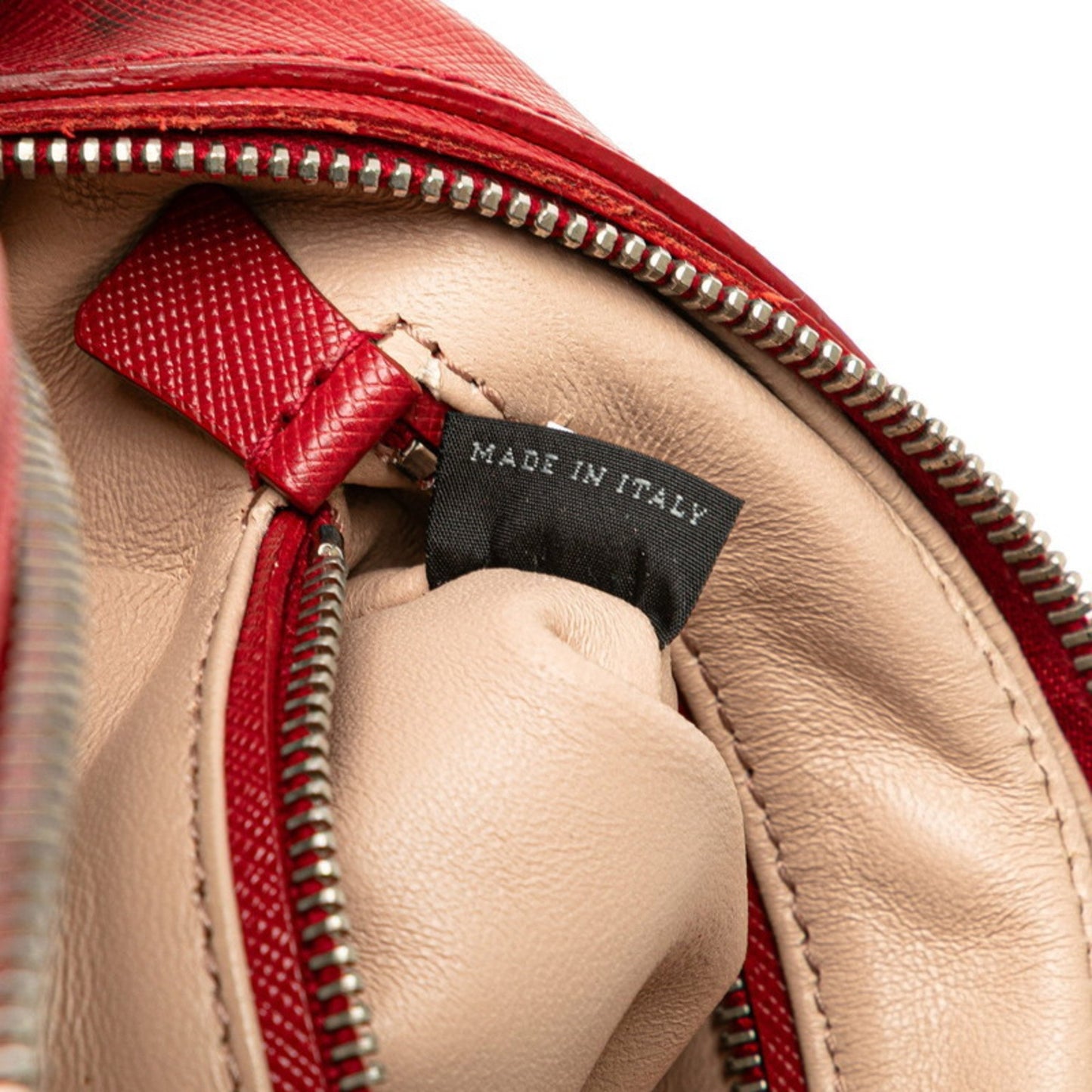 Prada Buckle Crossbody Shoulder Bag In Red Saffiano Leather