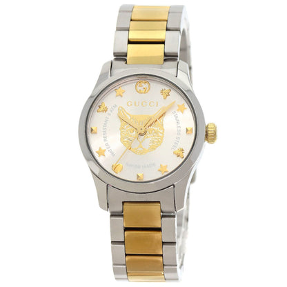 Gucci 126.5 G Timeless Cat Watch In Stainless Steel/Ssxgp