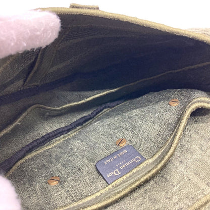 Christian Dior Oblique Saddle Embroidered Saddle Bag Shoulder Handbag Canvas