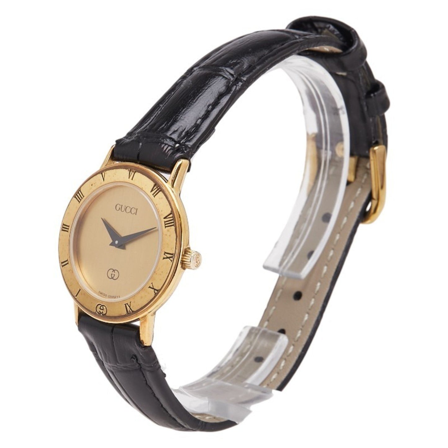 Gucci Women'S Quartz Watch With Gold Dial