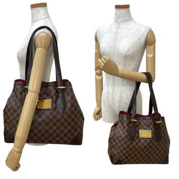 Louis Vuitton Hampstead Mm Damier Leather Tote Bag