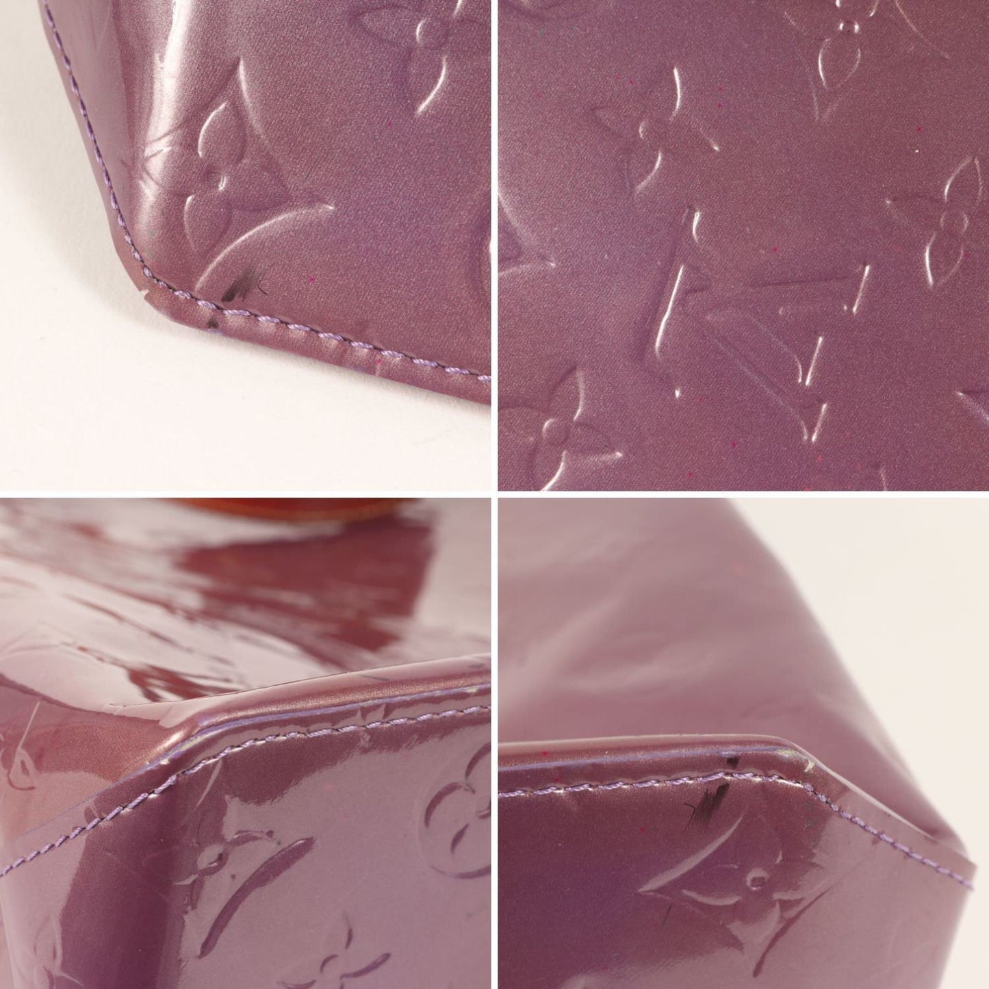 Louis Vuitton Monogram Vernis Reed Mm Tote Bag