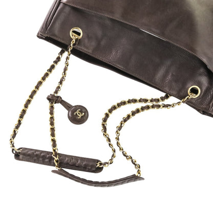 Chanel Matelasse Leather Chain Shoulder Bag In Brown