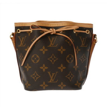 Louis Vuitton Monogram Nano Noe 2-Way Brown M81266 Women'S Canvas Shoulder Bag