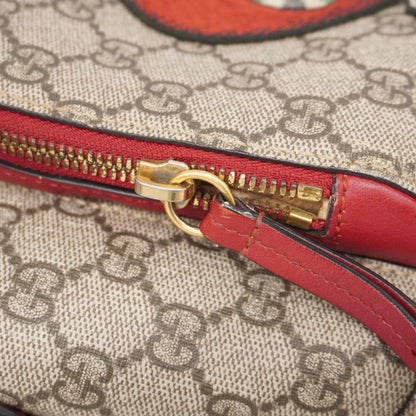 Gucci Backpack/Daypack Gg Supreme Sherry Line 427042 Beige Red