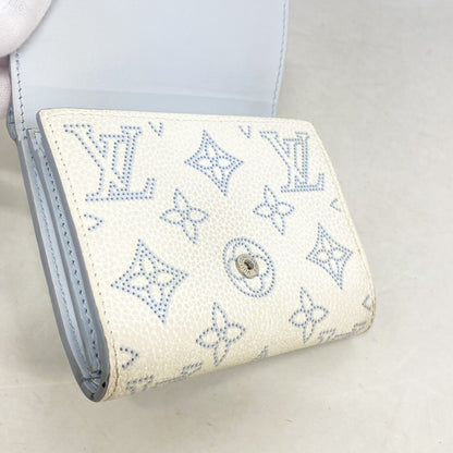 Louis Vuitton Mahina Portefeuille Iris Compact Wallet M11802 White/Blue