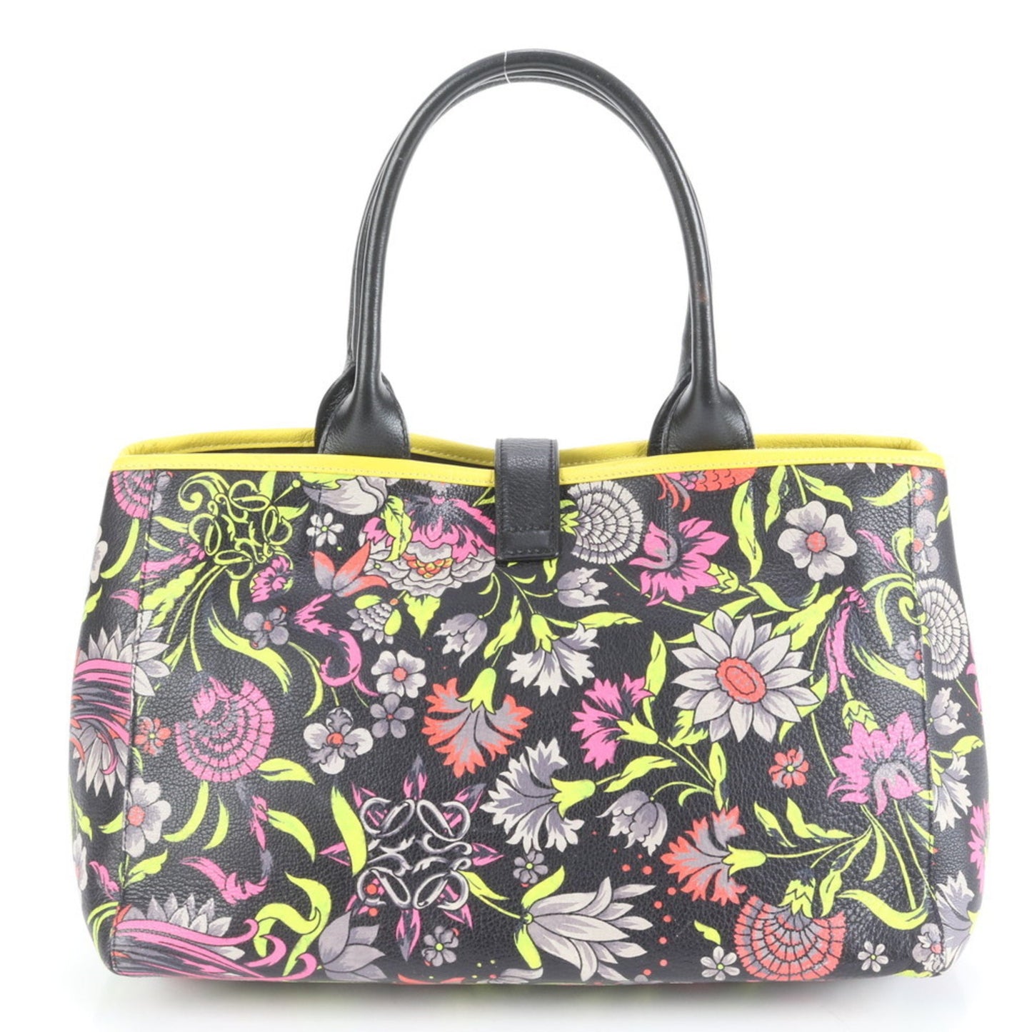 Loewe Limited Edition Flower Print Leather Tote Bag
