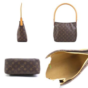 Louis Vuitton Louis Vuitton Shoulder Bag Monogram Looping Mm Canvas Brown Gold