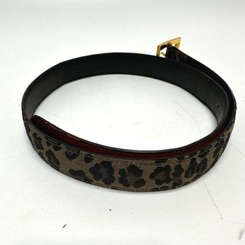 Fendi Leopard Belt Brown/Red Goldhardware