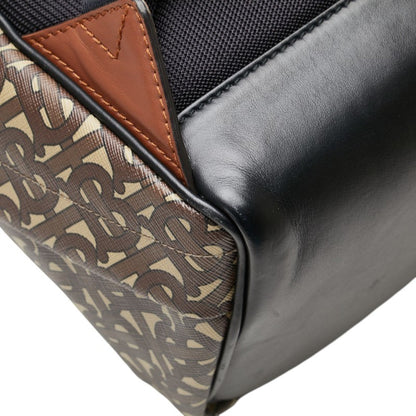 Burberry Tb Monogram Backpack Brown Leather