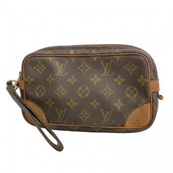 Louis Vuitton Monogram Marly Dragonne Pm Clutch Bag M51827 Brown