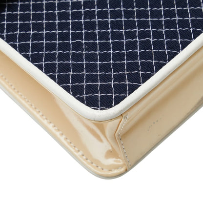 Chanel Coco Mark Quilted Chain Mini Shoulder Bag In Navy