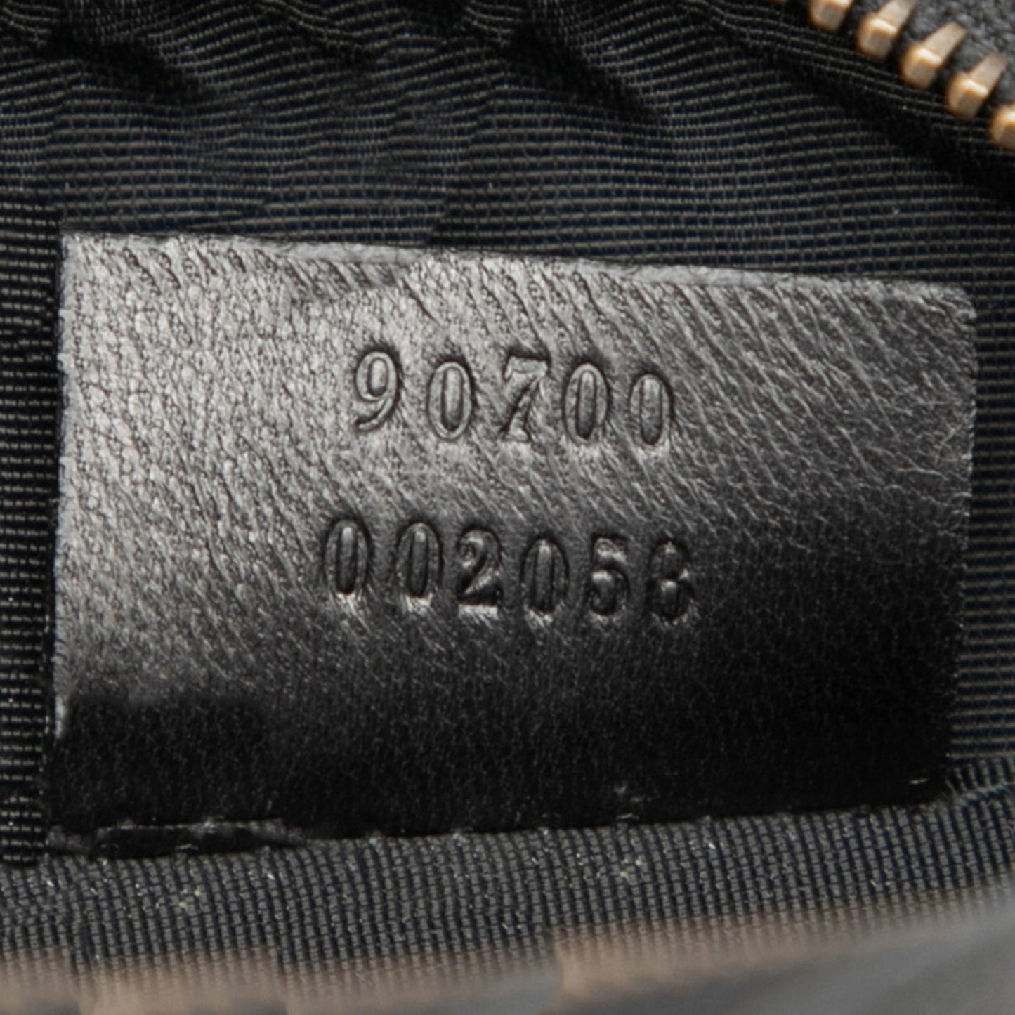 Gucci Gg Canvas Crossbody Shoulder Bag Pochette 90700 Black Leather