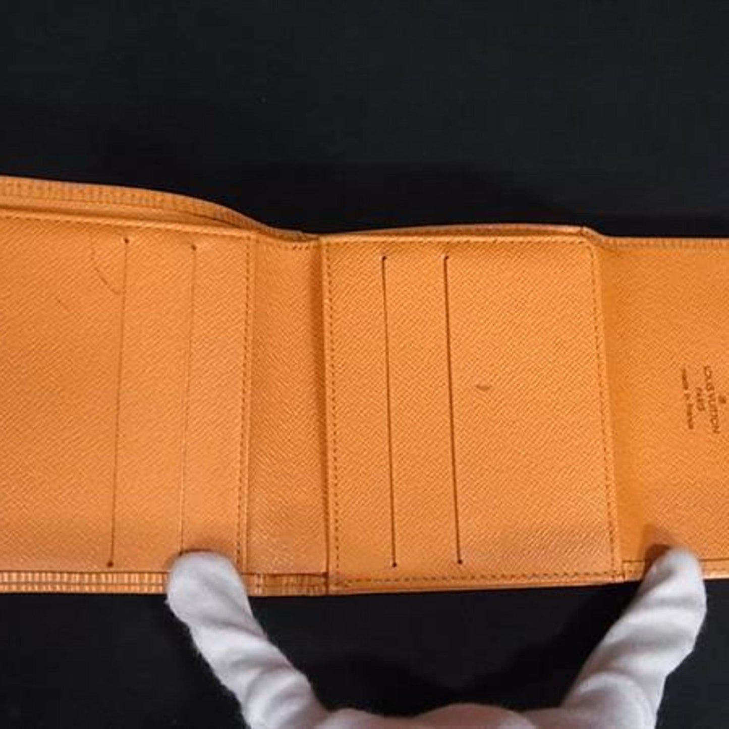 Louis Vuitton Louis Vuitton Bifold Wallet Porte Monnaie Bi-Fold M6348H Mandarin Epi Leather