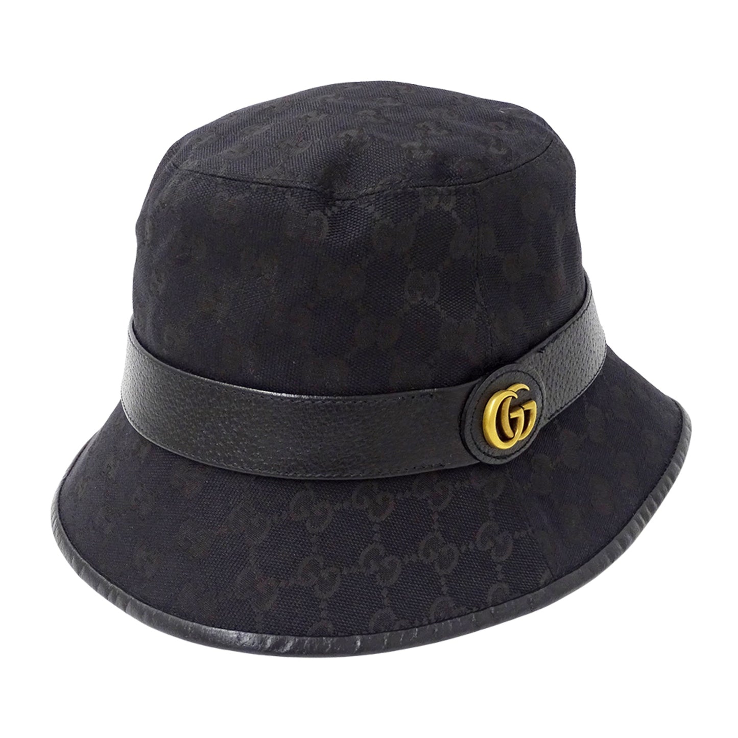 Gucci Petit Marmont Bucket Hat In Gg Canvas (Black