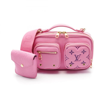 Louis Vuitton Utility Crossbody Rose Handbag Leather