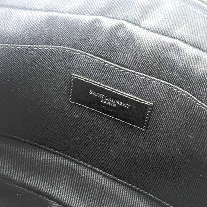 Saint Laurent Lou Raffia And Leather Black Camera Bag 468537 Shoulder With Tassel