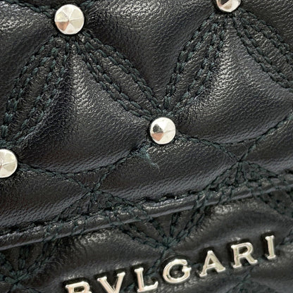 Bvlgari Chain Shoulder Bag Diva Dream Leather Black