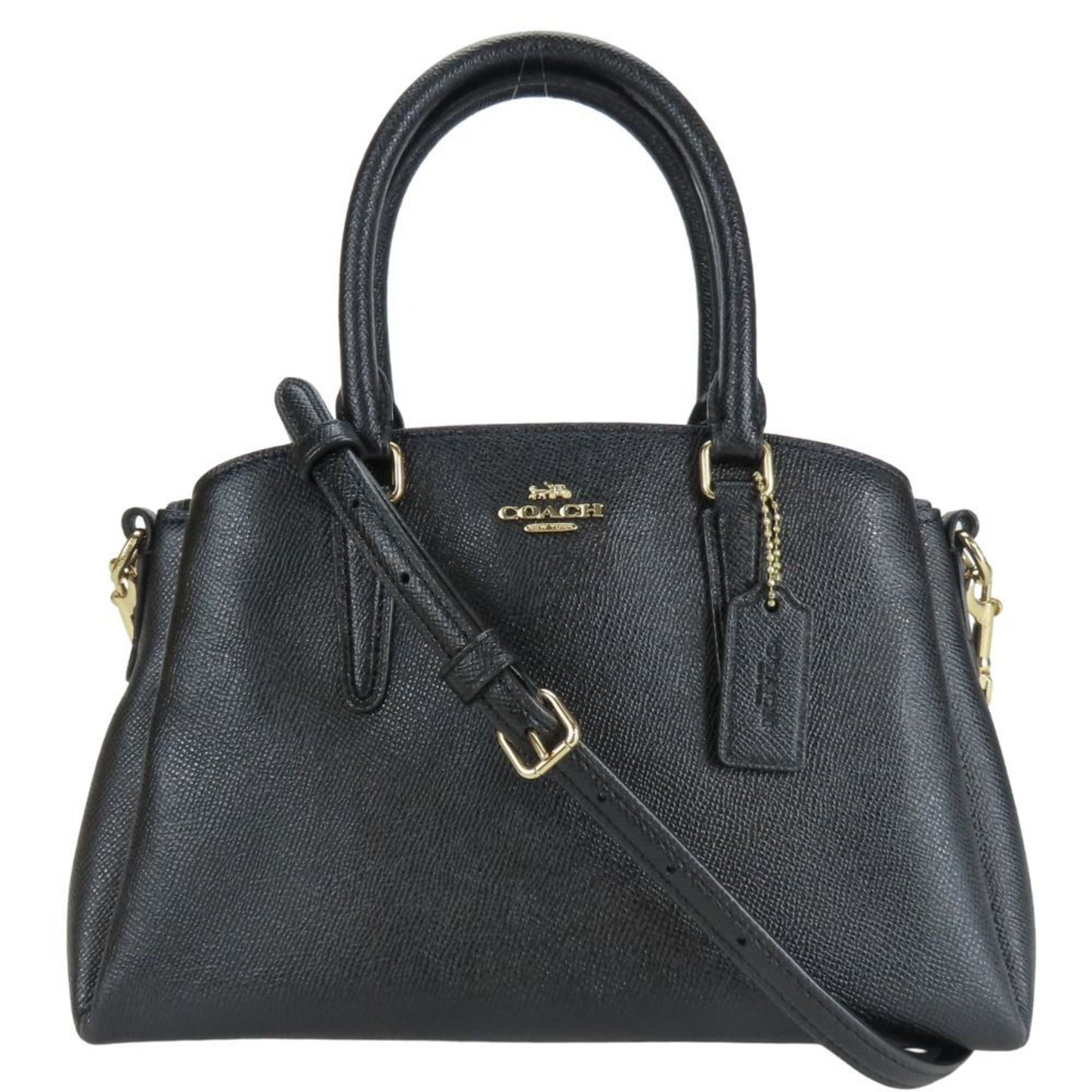 Coach Handbag F28977 Leather Black Mini