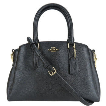 Coach Handbag F28977 Leather Black Mini
