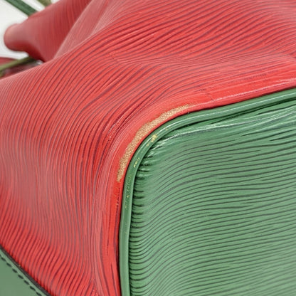 Louis Vuitton Epi Two-Tone Petit Noe Shoulder Bag In Castilian Red