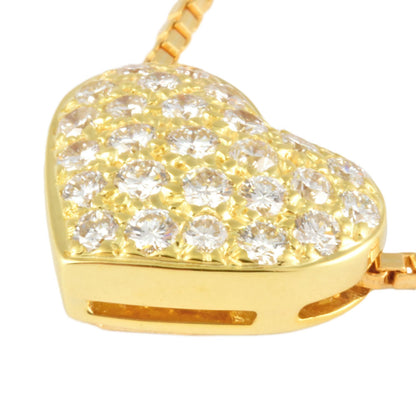 Harry Winston Heart Pav Necklace With Diamonds