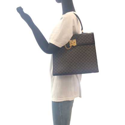 Celine Macadam Brown Gold Hardware Mc97 2 Handbag