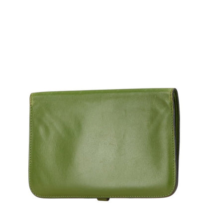 Hermes Herms Dogon Gm Bifold Wallet In Green Swift