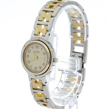 Hermes Clipper Gold Plated Stainless Steel Quartz