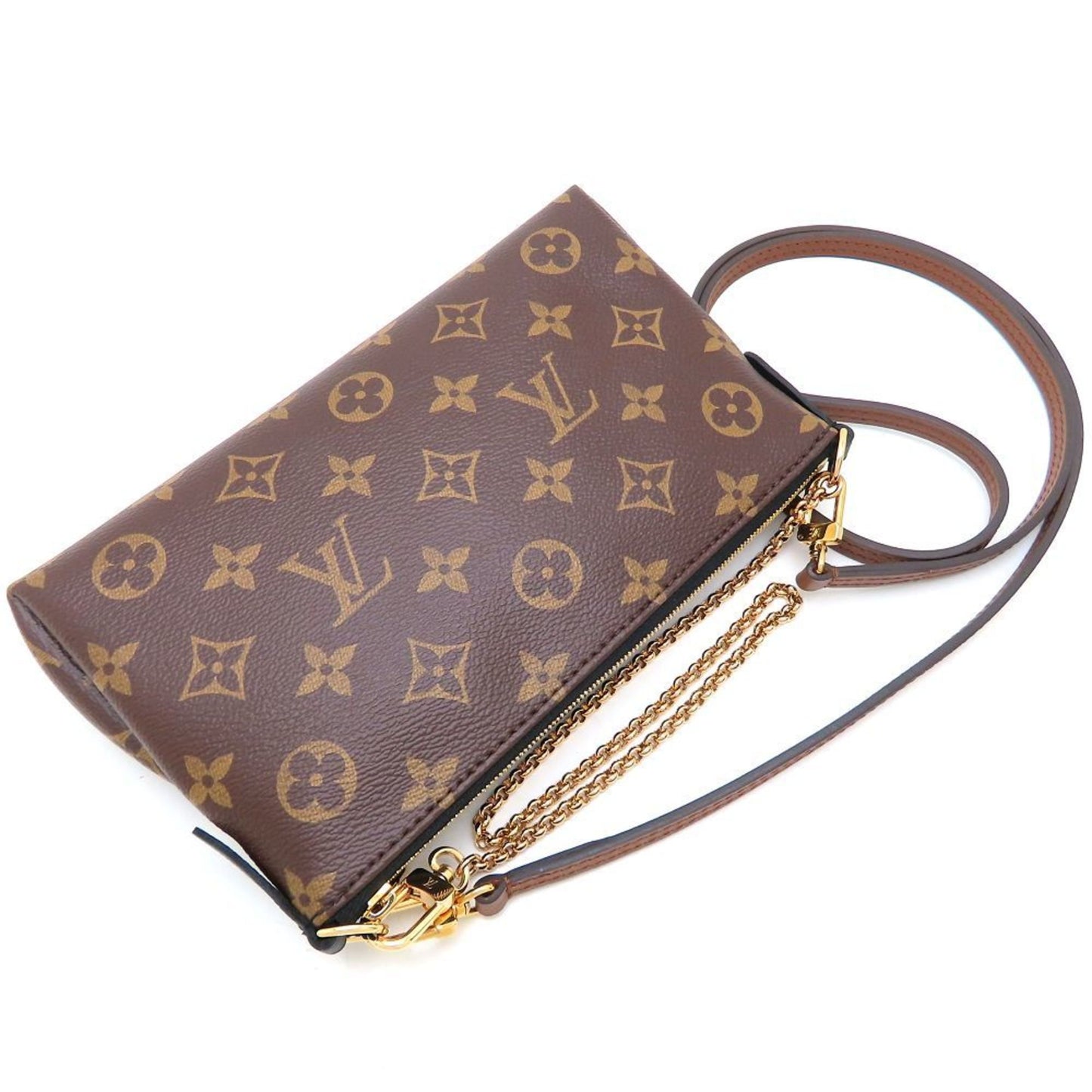 Louis Vuitton Monogram Pallas Scratch M41639 2-Way Shoulder Bag Brown