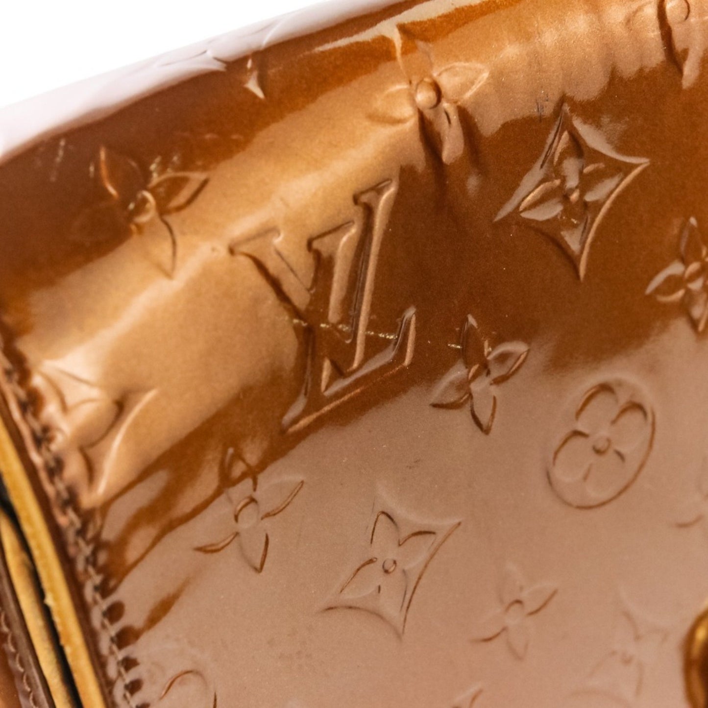 Louis Vuitton Vernis Christy Gm Shoulder Bag M91107 Brown