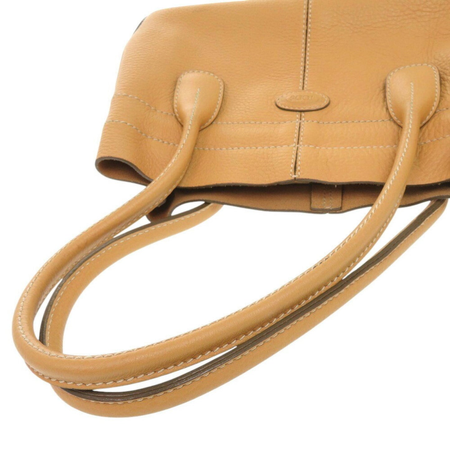 Tod'S Leather Yellow Beige Handbag 0438Tod'S