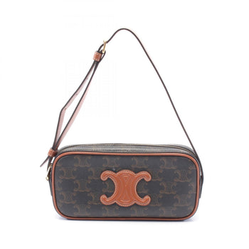 Celine Cuir Triomphe Mini Camera Bag Shoulder Coated Canvas Leather