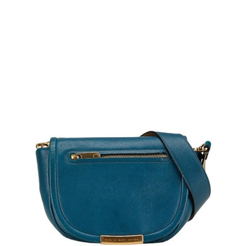 Marc Jacobs Shoulder Bag Blue Leather