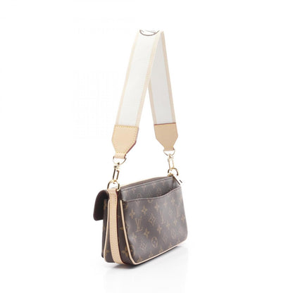 Louis Vuitton Vivacite Shoulder Bag Coated Canvas Leather Monogram