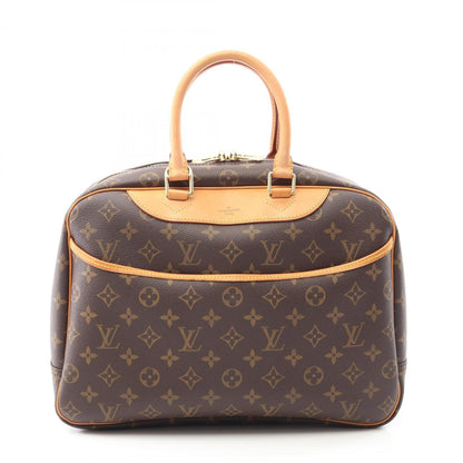 Louis Vuitton Deauville Bowling Vanity Handbag In Coated Canvas And Leather With Monogram Design
