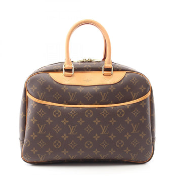 Louis Vuitton Deauville Bowling Vanity Handbag In Coated Canvas And Leather With Monogram Design