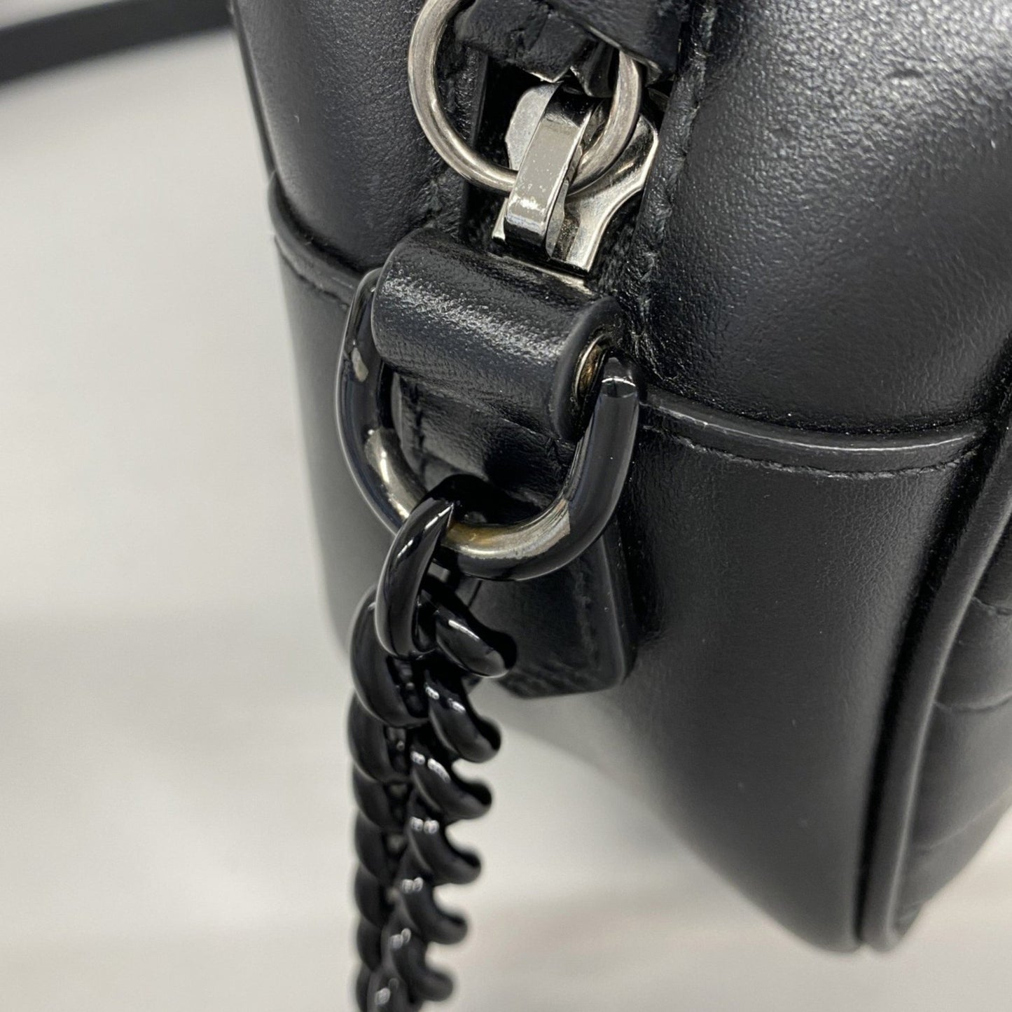 Gucci Gg Marmont Shoulder Bag 447632 Leather Black