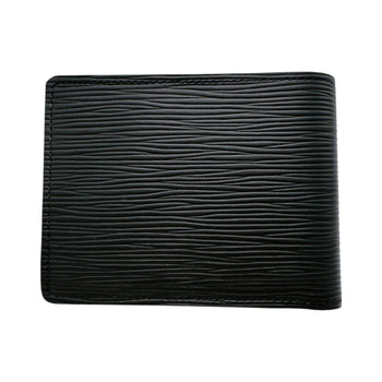 Louis Vuitton Louis Vuitton Bi-Fold Wallet Epi Portefeuille Multiple Leather M60662 Black