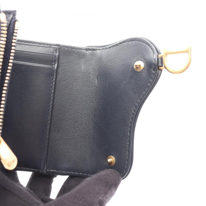 Christian Dior Dior Saddle Oblique Tri-Fold Wallet