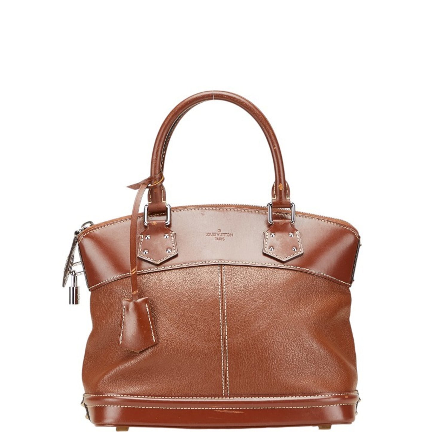 Louis Vuitton Suhali Lockit Pm Handbag M91889 Brown Leather