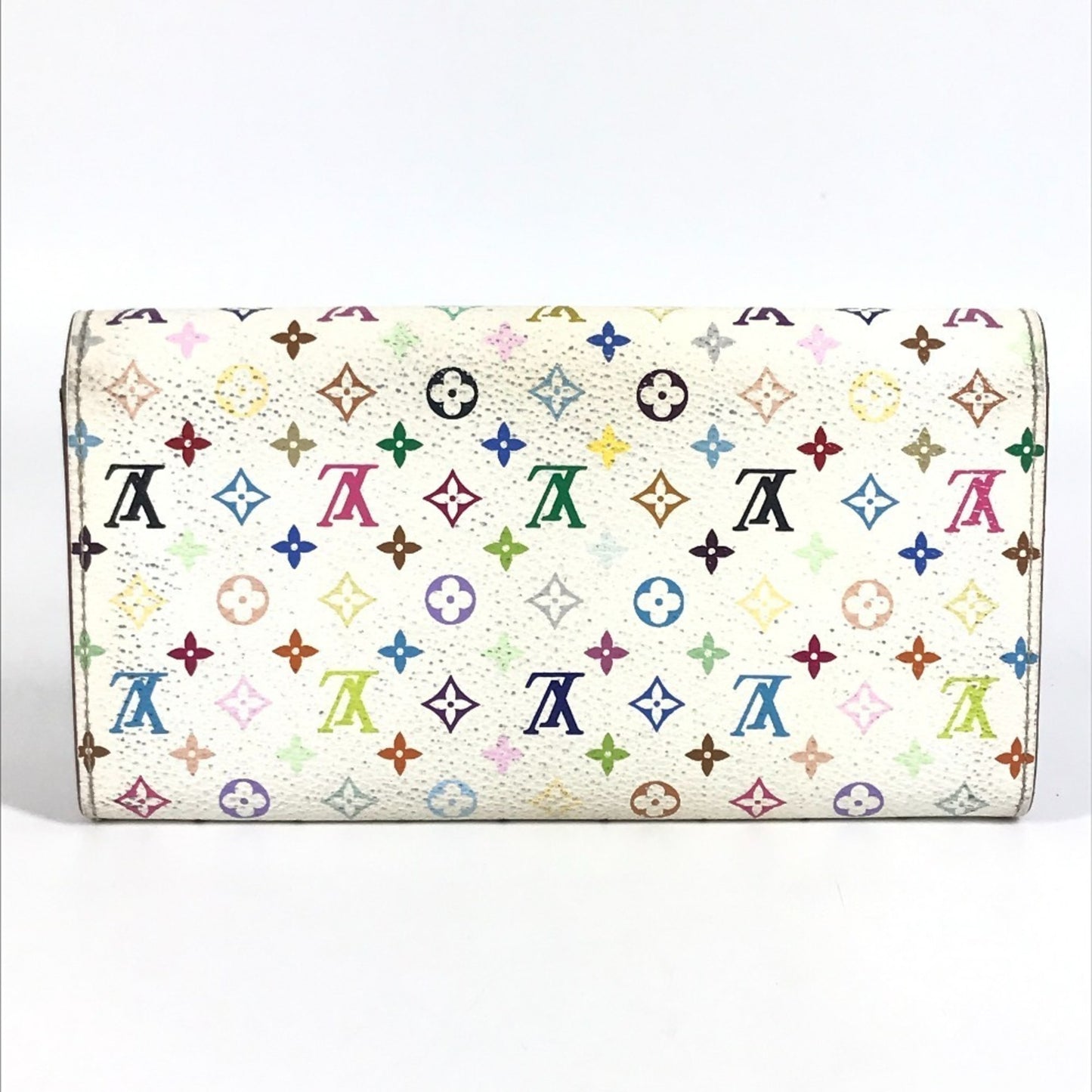 Louis Vuitton M93744 Monogram Multicolore Portefeuille Sarah Rich Long Wallet With Flap