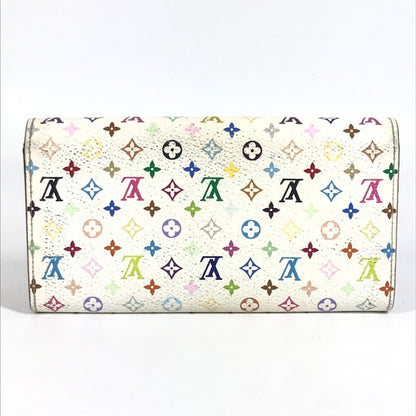 Louis Vuitton M93744 Monogram Multicolore Portefeuille Sarah Rich Long Wallet With Flap