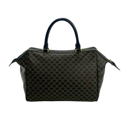 Celine Macadam Blason Triomphe Leather Handbag/Mini Boston Bag