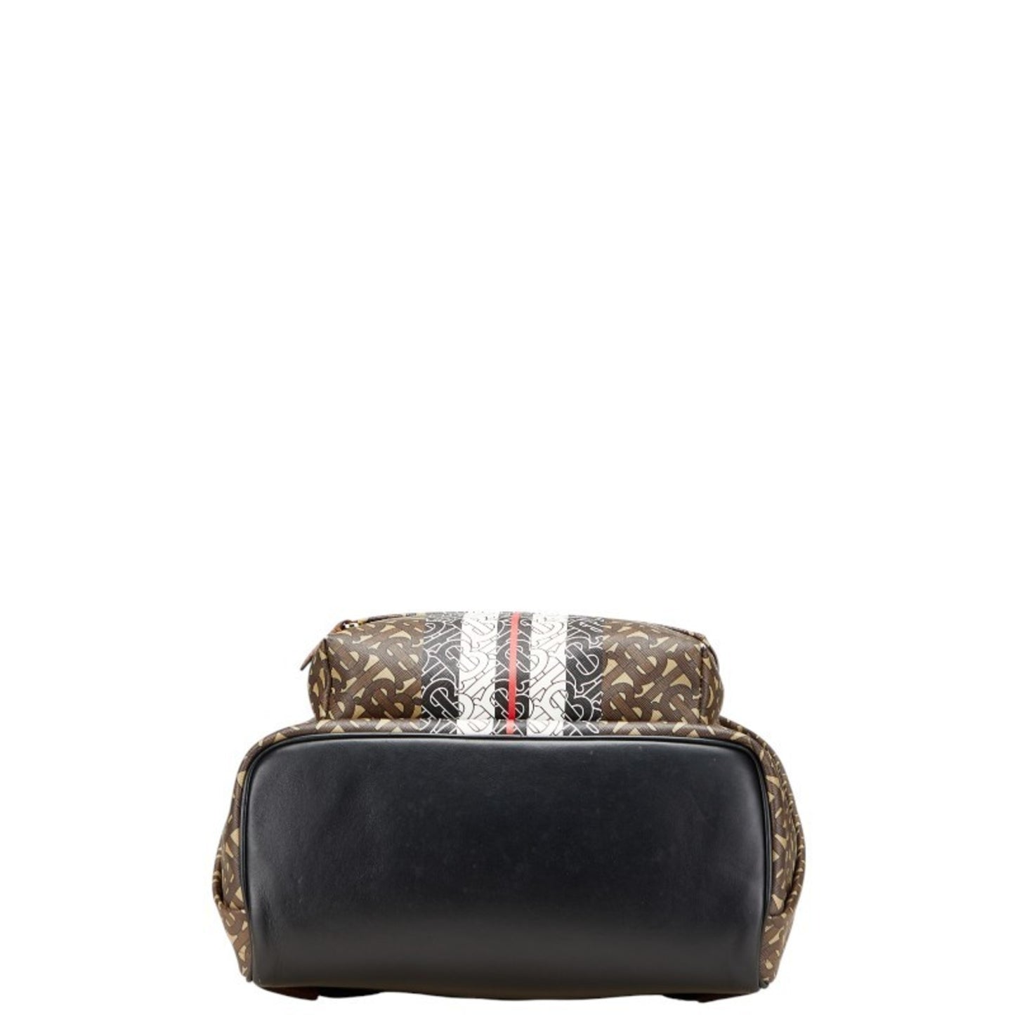 Burberry Tb Monogram Backpack Brown Leather