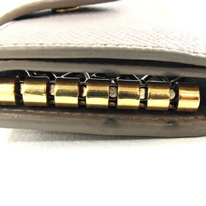 Celine Essential 6-Key Case 10J353Bru Greige Leather