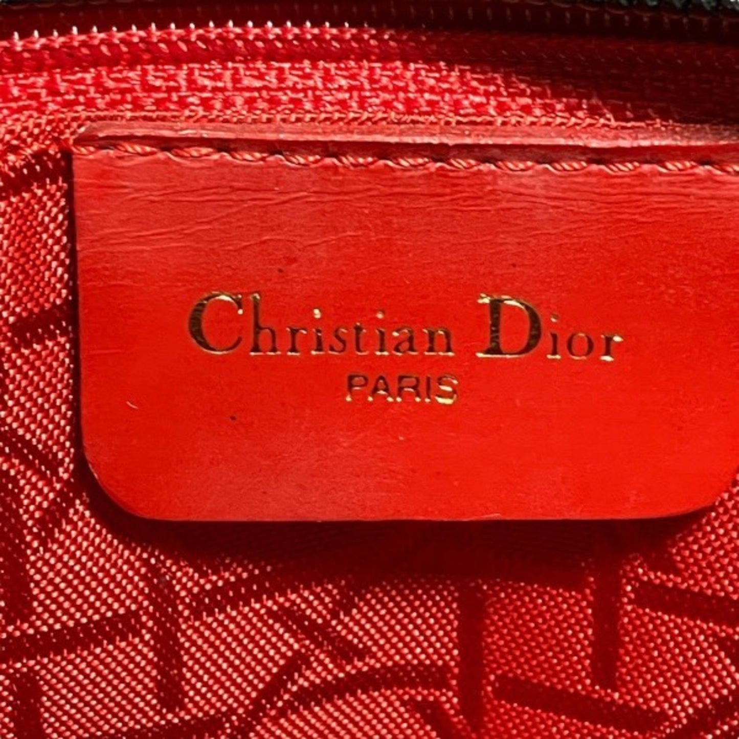 Christian Dior Dior Cannage Lady Black Canvas Bag Handbag