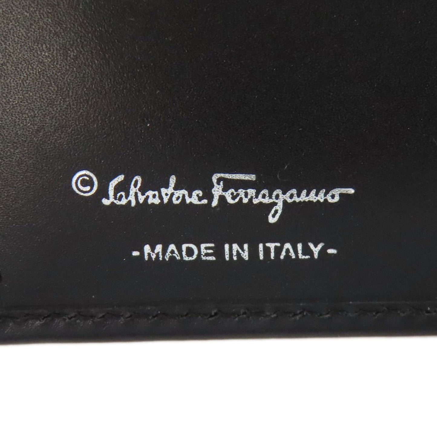 Salvatore Ferragamo Gancini Hardware Long Leather Wallet