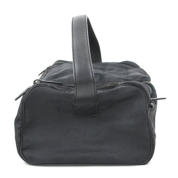 Chanel Handbag Vanity Bag New Travel Line Nylon Jacquard Black