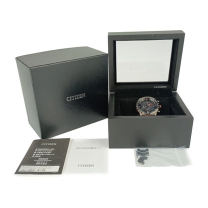 Citizen Watch Attesa Act Line At8185-62E H800-T025871 Black Super Titanium
